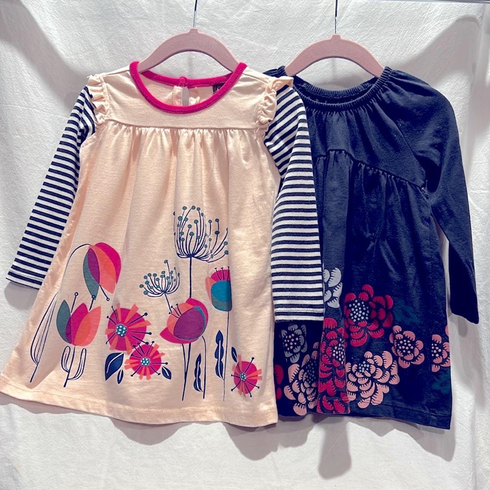 Tea, 12-18 months, set of 2 cotton dresses